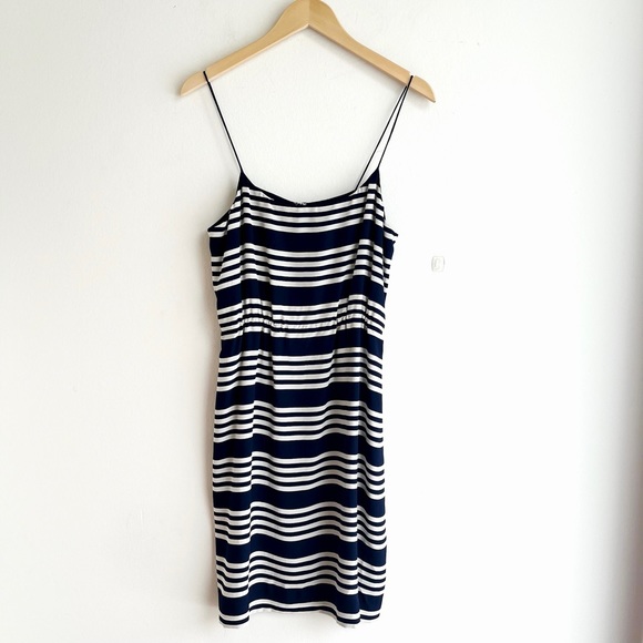 J. Crew Dresses & Skirts - J. Crew 100% Silk Stripe Tank Dress NWT